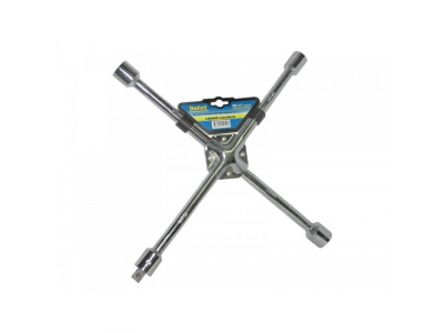 Ключ баллонный 'крест' 17x19x21x22х1/2" усиленный, хром от Dollex Ключ баллонный 'крест' 17x19x21x22х1/2" усиленный, хром