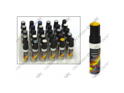 Эмаль акриловая "MOTIP" черная матовая, 12 мл /30