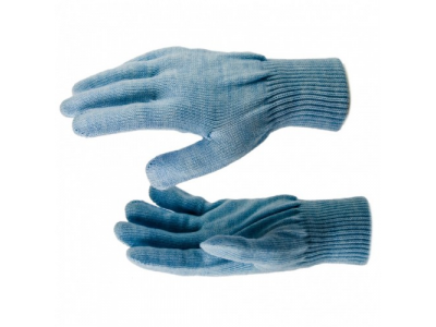 Перчатки трикотажные, акрил, цвет зенит, двойная манжета Россия Сибртех от СИБРТЕХ Перчатки трикотажные, акрил, цвет зенит, двойная манжета Россия Сибртех