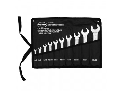 набор ключей рожковых AV Steel 10 предметов от AV STEEL набор ключей рожковых AV Steel 10 предметов