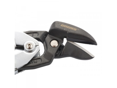 Ножницы по металлу"PIRANHA"усиленные,255 мм,прямой и левый рез,сталь-СrMo,двухкомп.рукоятки//GROSS от GROSS Ножницы по металлу"PIRANHA"усиленные,255 мм,прямой и левый рез,сталь-СrMo,двухкомп.рукоятки//GROSS