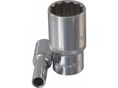 Головка торцевая 12 гранная глубокая 1/2"DR 17мм., Ombra 112217 от OMBRA Головка торцевая 12 гранная глубокая 1/2"DR 17мм., Ombra 112217
