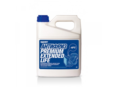 Антифриз Premium Extended Life (aqua) 4л, RW4066 RUNWAY