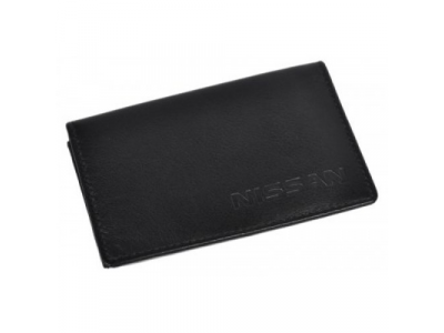 Кожаный футляр для визитных карт Nissan Business Card Case, Black от NISSAN Кожаный футляр для визитных карт Nissan Business Card Case, Black