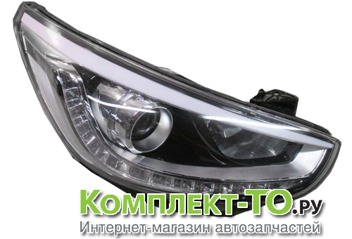 Фара передняя правая 2013 (диод+линза) для ХУНДАЙ SOLARIS 921024L500 Фара передняя правая 2013 (диод+линза) для ХУНДАЙ SOLARIS 921024L500